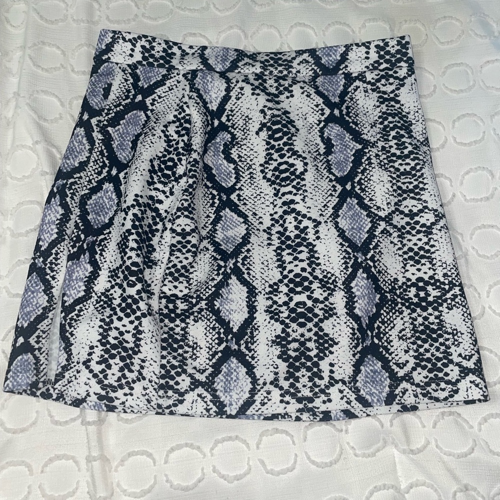 snakeskin skirt